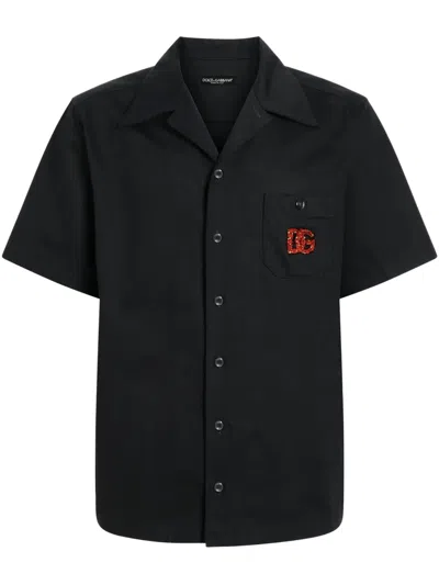 DOLCE & GABBANA BEAD-LOGO SHIRT