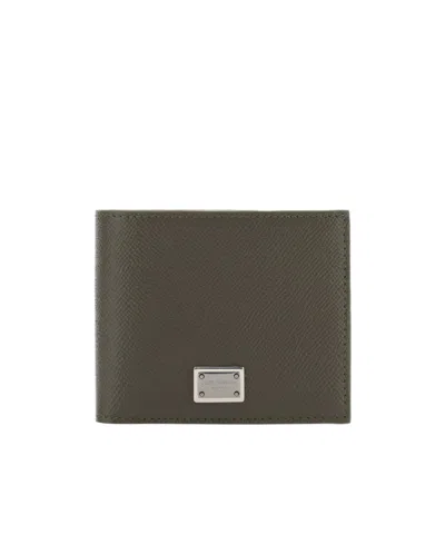 DOLCE & GABBANA DOLCE  GABBANA LOGO PLAQUE BI-FOLD WALLET
