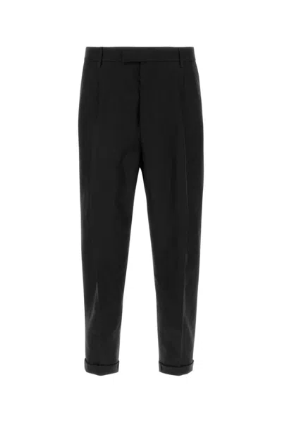 DOLCE & GABBANA MEN BLACK CANVAS PANT, 30 LUXURY PANTS FOR MEN DARVEYS