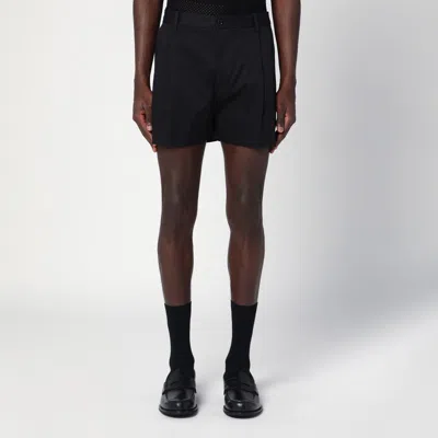 DOLCE & GABBANA DOLCE&GABBANA BLACK COTTON SHORTS