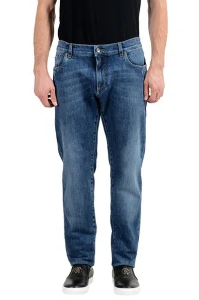 DOLCE & GABBANA DOLCE & GABBANA BLAU HERREN GERADES BEIN JEANS US 40 IT 56