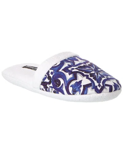 DOLCE & GABBANA DOLCE & GABBANA BLU MEDITERRANEO SLIPPERS