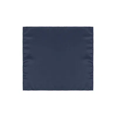 DOLCE & GABBANA BLUE SILK POCKET SQUARE