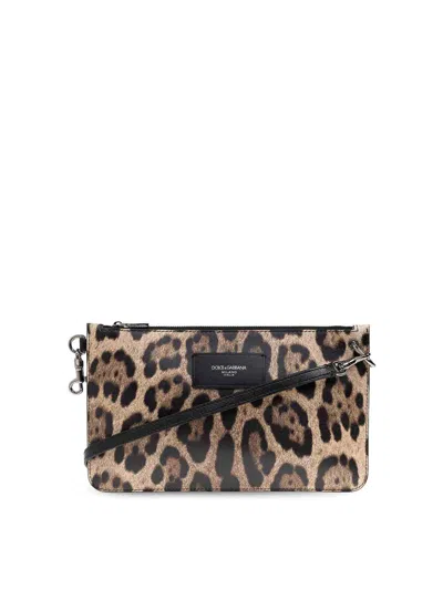 DOLCE & GABBANA BROWN LEATHER BAG