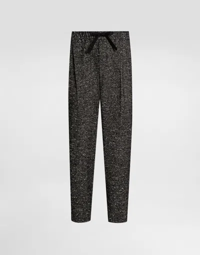 DOLCE & GABBANA BOUCLÉ FABRIC JOGGERS
