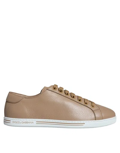 DOLCE & GABBANA BROWN LOW TOP MEN SAINT TROPEZ SNEAKERS SHOES