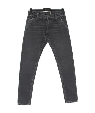 DOLCE & GABBANA BUTTON JEANS