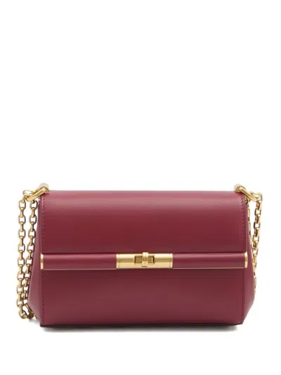 DOLCE & GABBANA CALF LEATHER SHOULDER BAG 'CITY MINI MARLENE' IN RED
