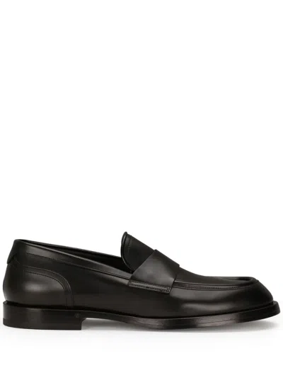 DOLCE & GABBANA CALFSKIN LEATHER LOAFERS