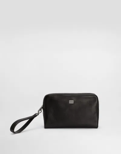 DOLCE & GABBANA CALFSKIN POUCH