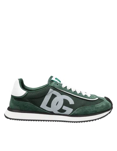 DOLCE & GABBANA DOLCE & GABBANA CANVAS AND SUEDE SNEAKERS