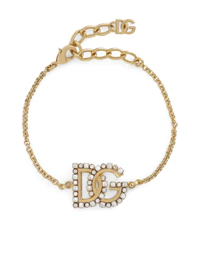 DOLCE & GABBANA CHAIN-LINK BRASS BRACELET