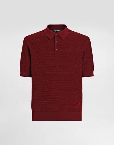 DOLCE & GABBANA COTTON POLO-SHIRT WITH EMBROIDERED LOGO