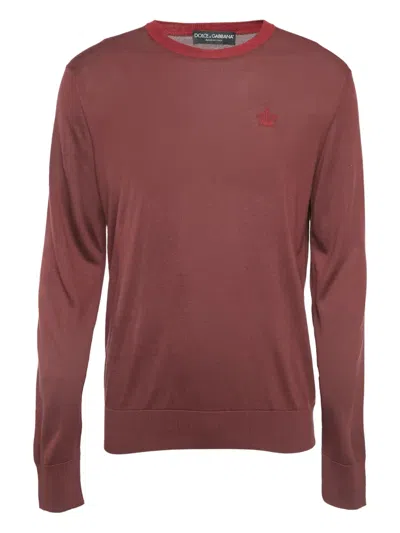 DOLCE & GABBANA CROWN-EMBROIDERED SWEATSHIRT