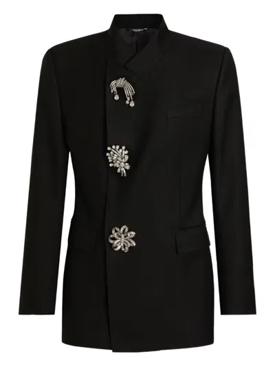 DOLCE & GABBANA CRYSTAL-EMBELLISHED JACKET