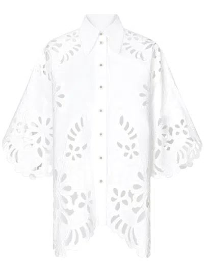 DOLCE & GABBANA CUT-OUT COTTON SHIRT