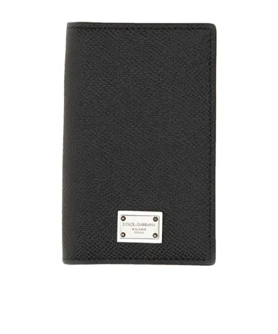 DOLCE & GABBANA DOLCE  GABBANA BRANDED TAG BIFOLD CARD HOLDER