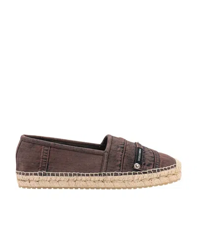 DOLCE & GABBANA DOLCE  GABBANA LOGO-PATCH DENIM ESPADRILLES