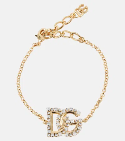 DOLCE & GABBANA DG CRYSTAL-EMBELLISHED BRACELET