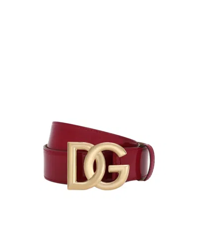 DOLCE & GABBANA DOLCE  GABBANA LOGO PLAQUE BELT
