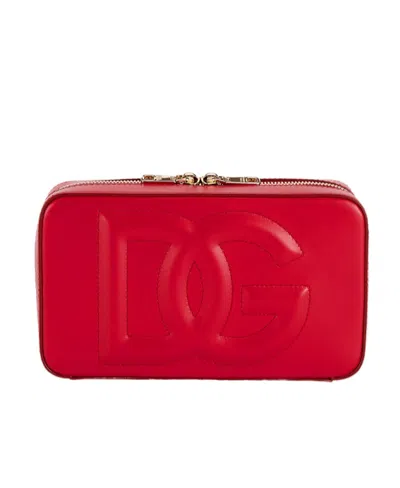 DOLCE & GABBANA DOLCE  GABBANA LOGO-EMBOSSED SMALL CAMERA BAG