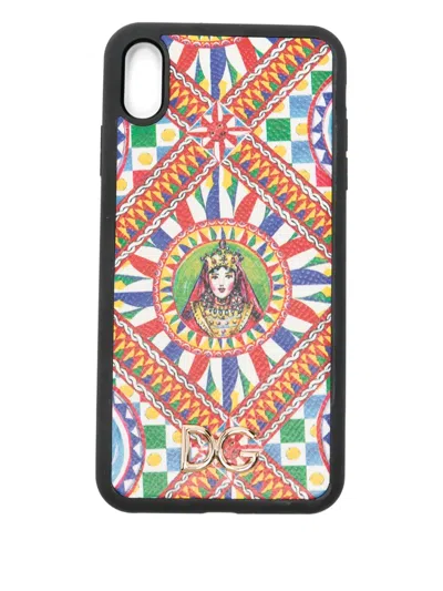 DOLCE & GABBANA DG-LOGO PATTERNED PHONE CASE