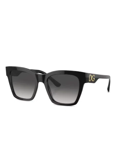 DOLCE & GABBANA DG-LOGO SQUARE SUNGLASSES