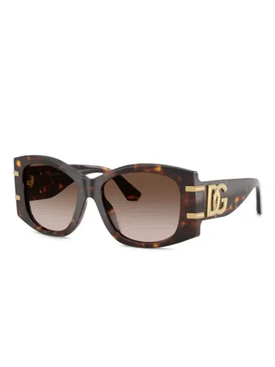 DOLCE & GABBANA DG-LOGO SUNGLASSES