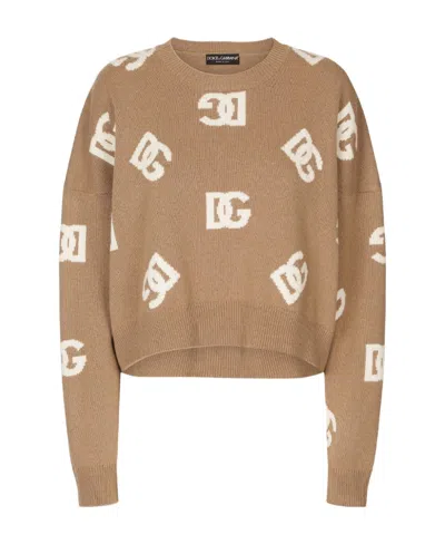 DOLCE & GABBANA DOLCE  GABBANA DG MONOGRAM CREWNECK JUMPER