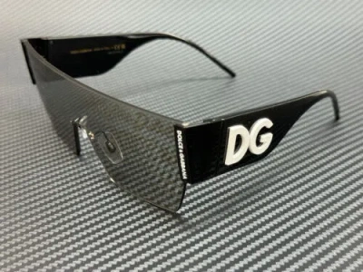 DOLCE & GABBANA DOLCE & GABBANA DG2233 3277K1 BLACK SILVER MIRROR MEN'S 70 MM SUNGLASSES