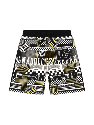DOLCE & GABBANA DNA-PRINT SHORTS