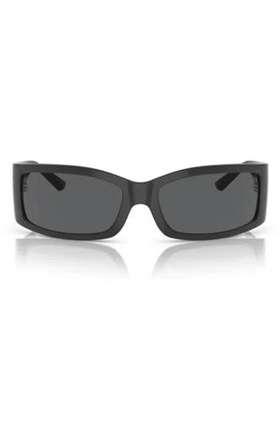 DOLCE & GABBANA DOLCE&GABBANA 61MM POLARIZED RECTANGULAR SUNGLASSES