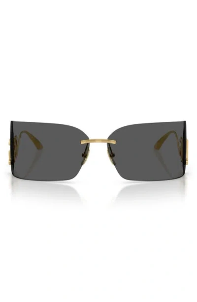 DOLCE & GABBANA DOLCE&GABBANA 79MM OVERSIZE RECTANGULAR SUNGLASSES