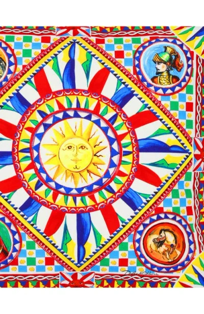 DOLCE & GABBANA DOLCE&GABBANA CARRETTO CANVAS ACCENT PILLOW