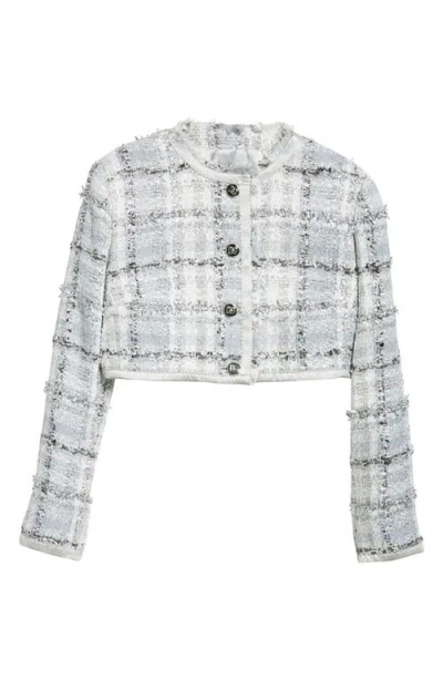 DOLCE & GABBANA DOLCE&GABBANA CHECK RASCHEL TWEED CROP JACKET