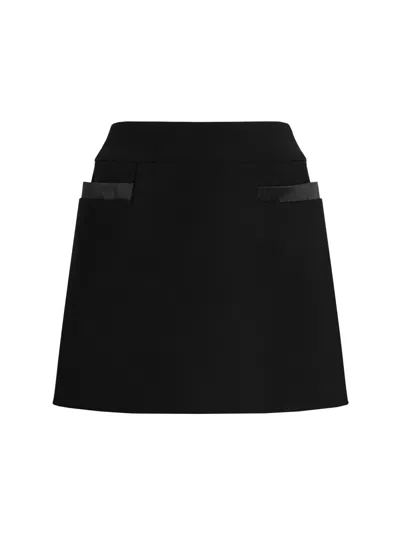DOLCE & GABBANA DOLCE & GABBANA DOUBLE CREPE BASQUE SKIRT