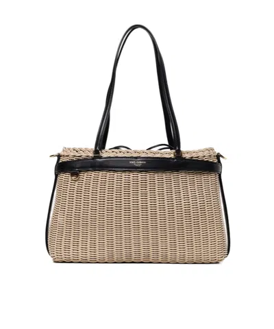 DOLCE & GABBANA DOLCE  GABBANA CARLA LOGO STAMP HANDBAG