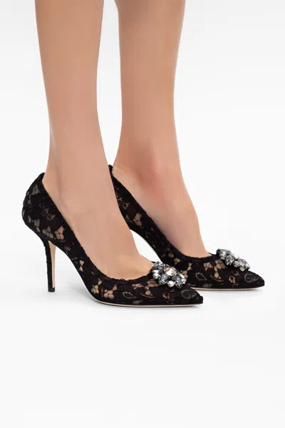 DOLCE & GABBANA DOLCE & GABBANA EMBELLISHED STILETTO PUMPS