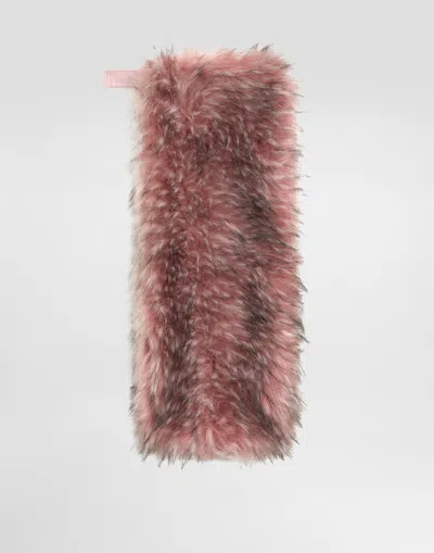 DOLCE & GABBANA FAUX FUR MUFF