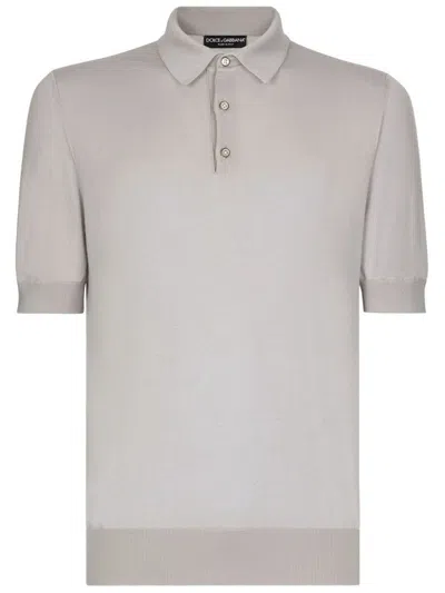 DOLCE & GABBANA FINE-KNIT POLO SHIRT