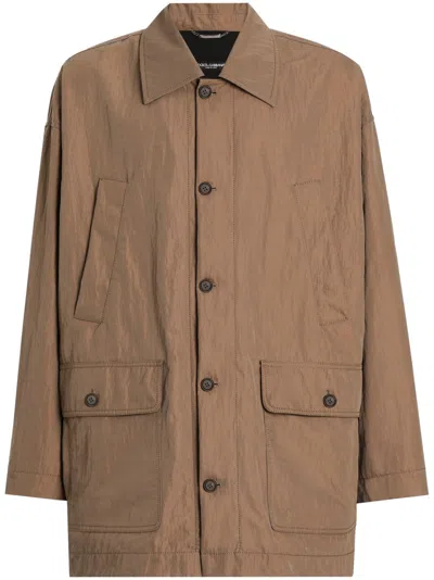 DOLCE & GABBANA FLAP-POCKET COAT