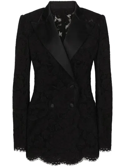 DOLCE & GABBANA DNA FLORAL LACE BLAZER JACKET