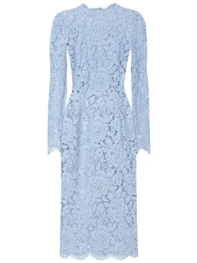 DOLCE & GABBANA DNA CORDONETTO-LACE SHEATH DRESS