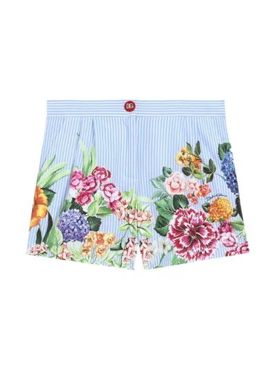 DOLCE & GABBANA FLORAL-PRINT SHORTS