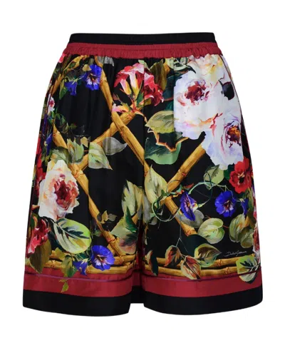 DOLCE & GABBANA DOLCE  GABBANA FLORAL PRINTED SHORTS