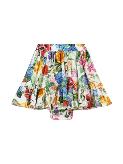 DOLCE & GABBANA FLORAL-PRINT SKIRT
