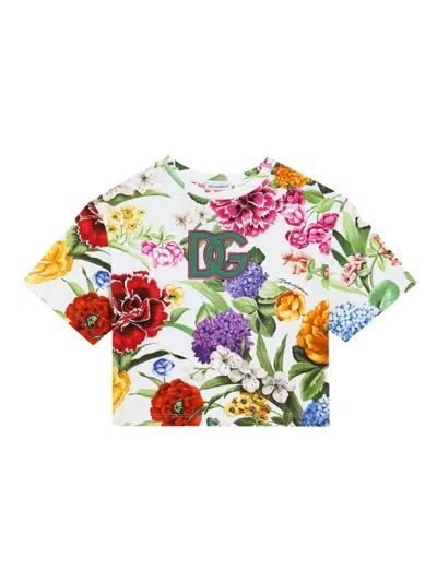 DOLCE & GABBANA FLORAL-PRINT T-SHIRT