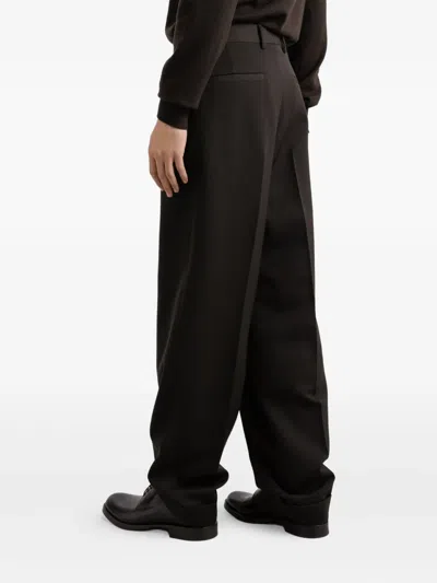 DOLCE & GABBANA GABARDINE PLEATED TROUSERS