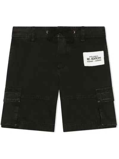 DOLCE & GABBANA GARMENT-DYED COTTON SHORTS