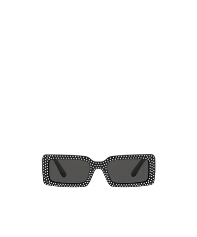 DOLCE & GABBANA GEOMETRIC FRAME SUNGLASSES